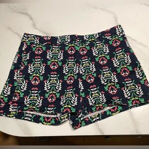 Crown & Ivy Dragonfly Print Chino Shorts - Navy- Size 16 | Stylish Summer Shorts
